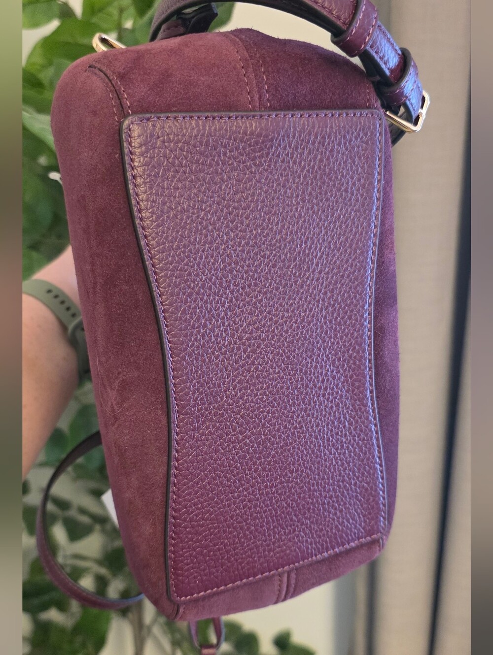 Kate Spade New York Suede Dumpling Deep Cherry - Picture 6 of 7